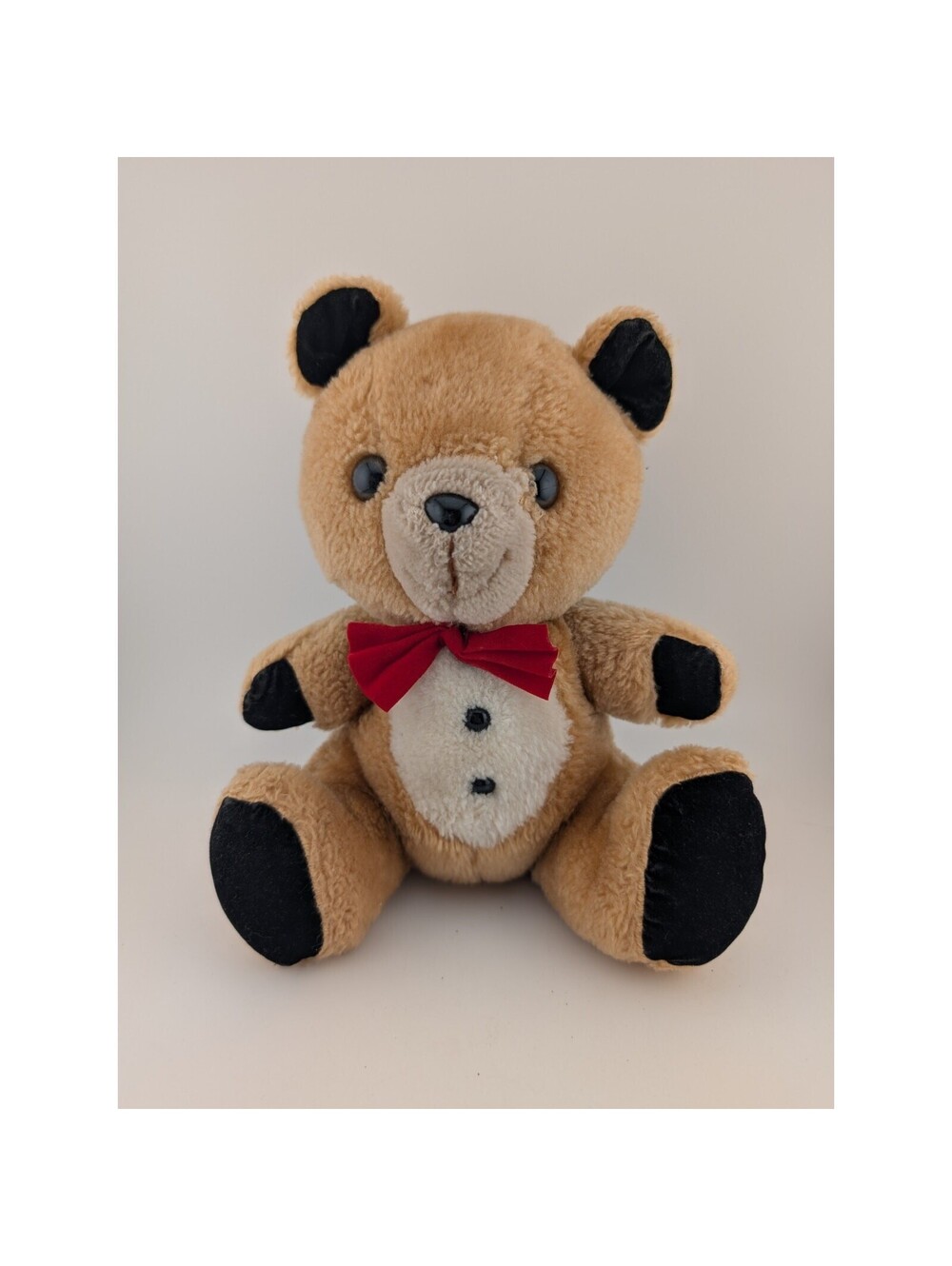 Vintage Tuxedo Teddy Bear Russ Berrie & Co 8" Plush Stuffed Animal